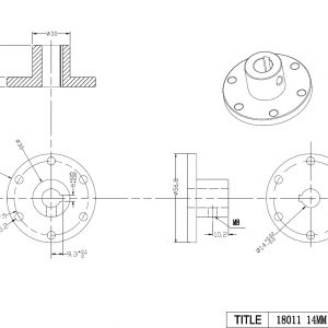 14mm Keyway Coupling CB18011 Aluminum hubs for Mecanum Wheels