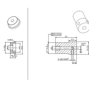 Casterbot 3mm coupling