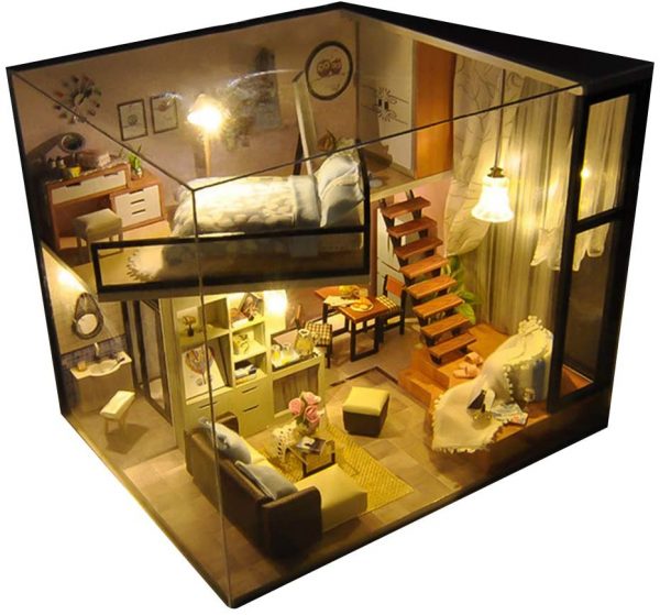 DIY Dollhouse Kit UniHobby Wooden DIY Miniature Dollhouse