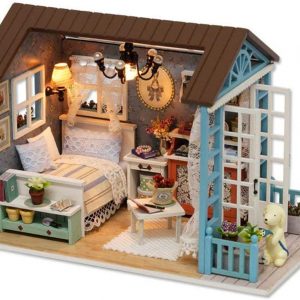 UniHobby DIY Dollhouse Miniature Kit Romantic Forest Time Wooden Gift House Toy