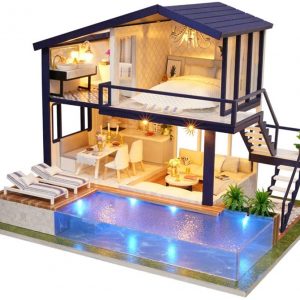 DIY Miniature Dollhouse Kit UniHobby Time Apartment DIY Dollhouse Kit