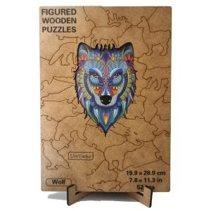 UniVanke Wolf Figured Wooden Puzzles 52 PCS (1)